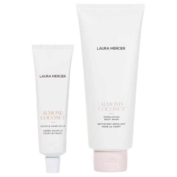 Souffle Hand Cream & Exfoliating Body Wash Kit (Almond Coconut)