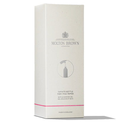 MOLTON BROWN Fiery Pink Pepper Bath & Shower Gel Infinite Bottle, 400ml