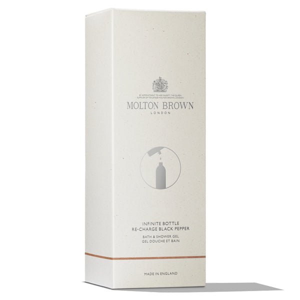 MOLTON BROWN Re-charge Black Pepper Bath & Shower Gel Infinite Bottle, 400ml