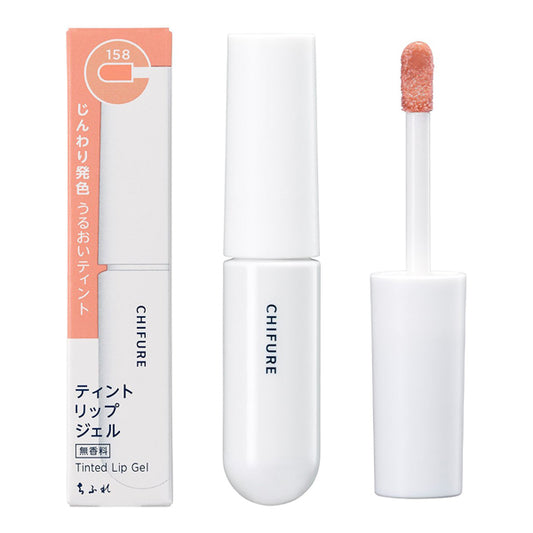 Chifure Tint Lip Gel, 158 Pink, w18×h85×d18.5(mm), Smooth and rich, Fragrance-free