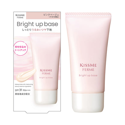 KISSME FERME Bright Up Base, Pink Beige, 28g