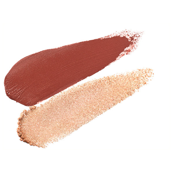 ONLY MINERALS Mineral Colors Eyeshadow Duo, 02 Peach Coral, 0.5g。1.8g