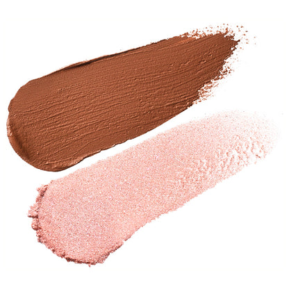 ONLY MINERALS Mineral Colors Eyeshadow Duo, 01 Conch Shell, 0.5g。1.8g