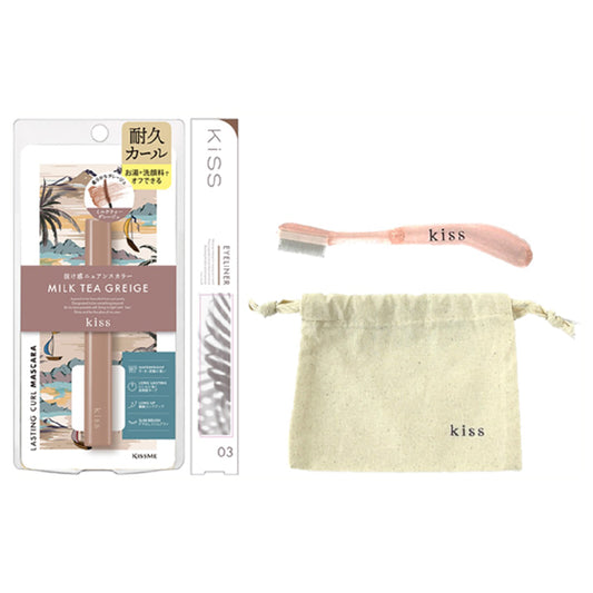 KiSS Kiss Special Set A, With logo drawstring bag & mascara comb
