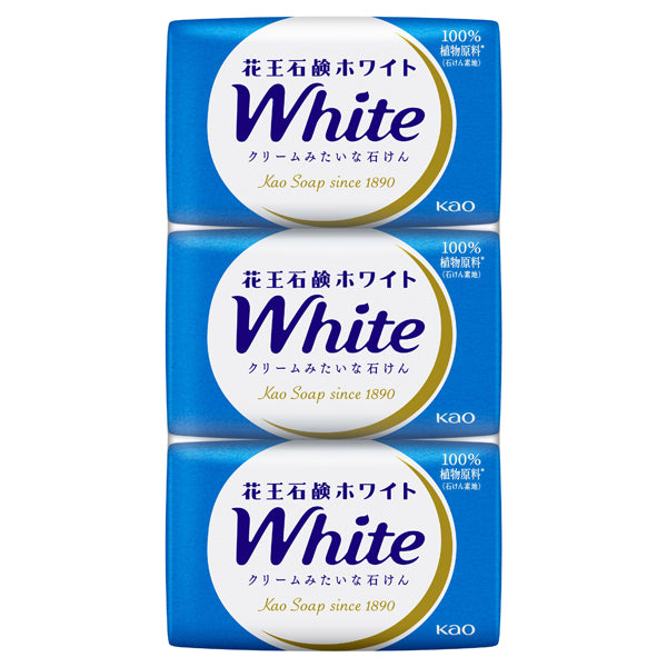 Kao White Soap Regular Size, 3 Pieces