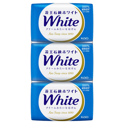 Kao White Soap Regular Size, 3 Pieces