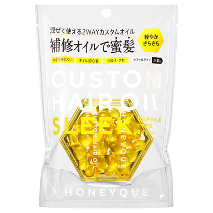 Bottleworks Honeyk Deep Repair Custom Hair Oil Sleek, Large Capsule Type, 500mg x 24 capsules