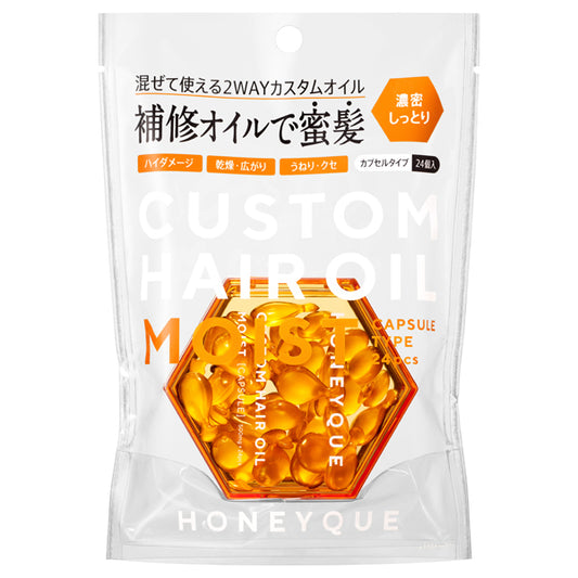 Bottleworks Honeyk Deep Repair Custom Hair Oil Extra Moist, Large Capsule Type, 500mg x 24 capsules