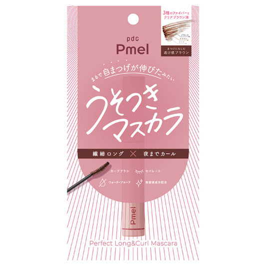 pdc Pimel Perfect Long & Curl Mascara, BR, H114.5×W14.8×D14.8mm