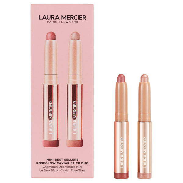 Laura Mercier Mini Bestsellers Rose Glow Caviar Stick Duo, 1g x 2 colors