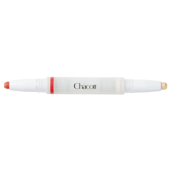 Chacott COSMETICS Double Multi Crayon, 424 Cranberry x Ecru Beige, 1.6g