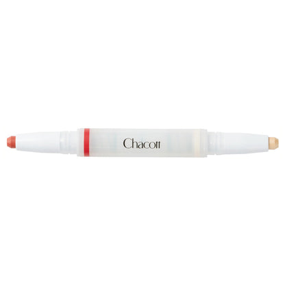 Chacott COSMETICS Double Multi Crayon, 424 Cranberry x Ecru Beige, 1.6g