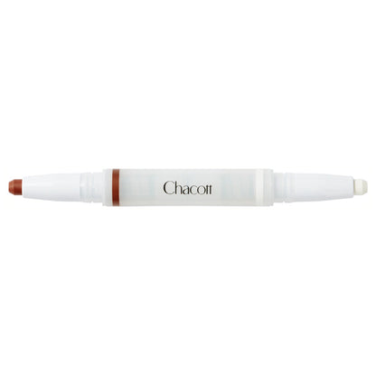 Chacott COSMETICS Double Multi Crayon, 420 Sequoia x Pure White, 1.6g