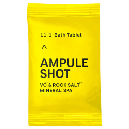 Bottleworks Ampoule Shot VC & Rock Salt Mineral Spa Bath Tablets, 6 tablets (45g*6 tablets)