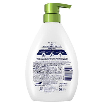 Body Wash Jojoba Oil & Sandalwood, Pump, 470g