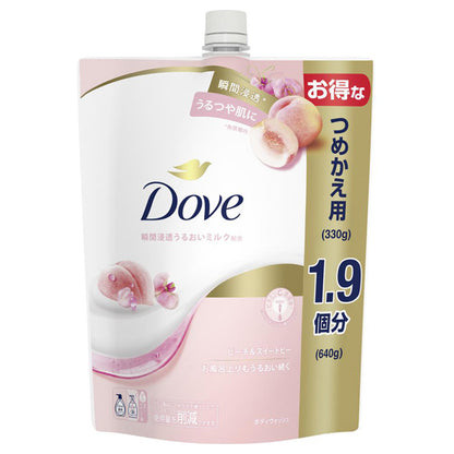 Dove Body Wash Peach & Sweet Pea Refill, 640g