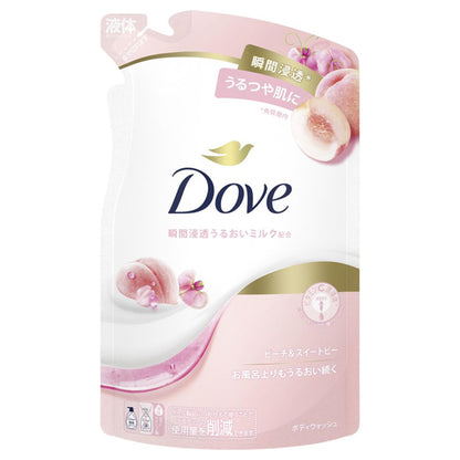 Dove Body Wash Peach & Sweet Pea Refill, 330g