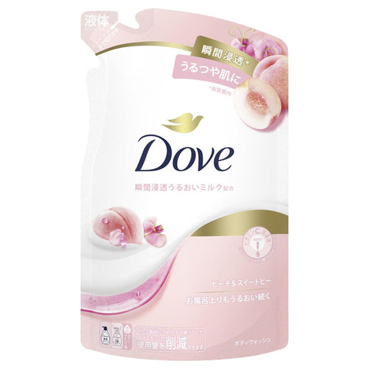 Dove Body Wash Peach & Sweet Pea Refill, 330g