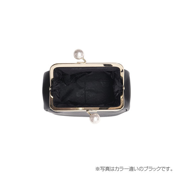 Mary Quant Embossed Daisy Pearl Flap Pouch, Pearl Pink, H11×W17×D8.5cm