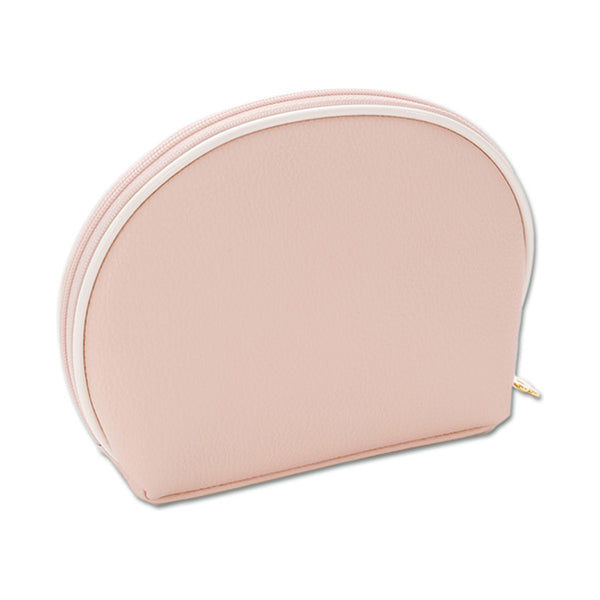 Mary Quant Shrink Daisy Patch Round Pouch L, Pink, H13 x W18 x D6cm