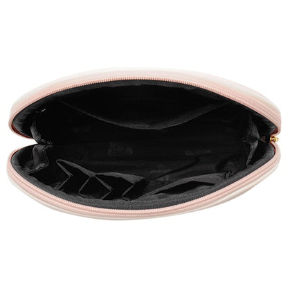 Mary Quant Shrink Daisy Patch Round Pouch L, Pink, H13 x W18 x D6cm