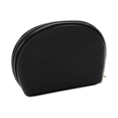 Mary Quant Shrink Daisy Patch Round Pouch L, Black, H13 x W18 x D6cm