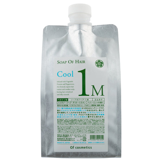 Of cosmetics Soap Of Hair 1-M Refill (Peppermint Scent), 1000ml