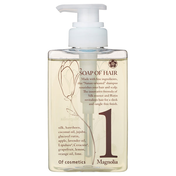 Soap of Hair 1-Ma, Shampoo (bottle), 265ml, Magnolia scent