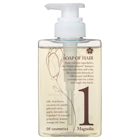 Soap of Hair 1-Ma, Shampoo (bottle), 265ml, Magnolia scent