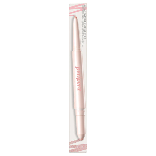 PERIPERA Sugar Twinkle Duo Eye Stick, 03 Glimmering Pink, Brightener 0.23g,Shimmer 0.55g