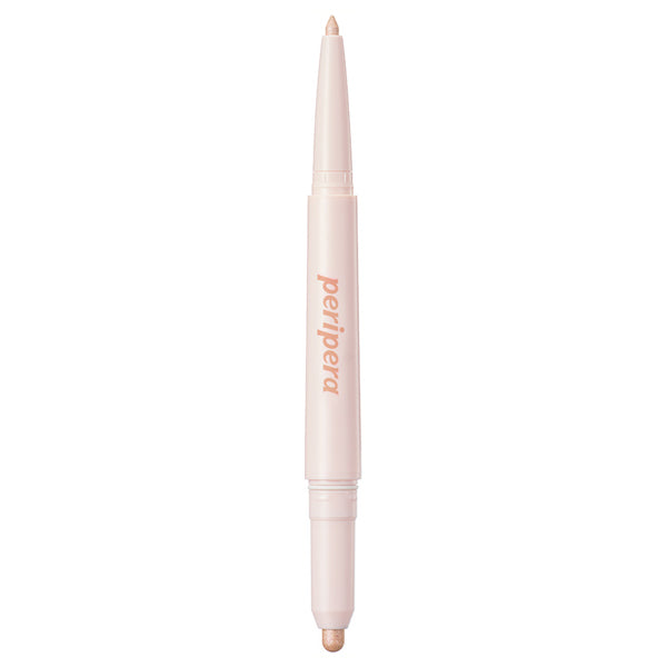 PERIPERA Sugar Twinkle Duo Eye Stick, 02 Shimmering Dandelion, Brightener 0.23g,Shimmer 0.55g