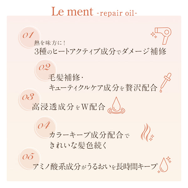 Le ment Repair Oil N (White Bouquet), 100ml