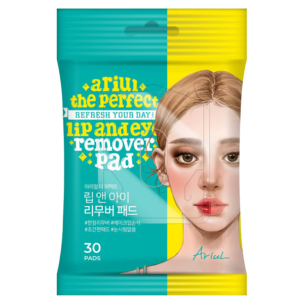 Ariul The Perfect Lip & Eye Remover Pad, 30 sheets