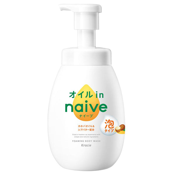 Naive Foaming Body Soap Oil-In, 600ml (Pump)