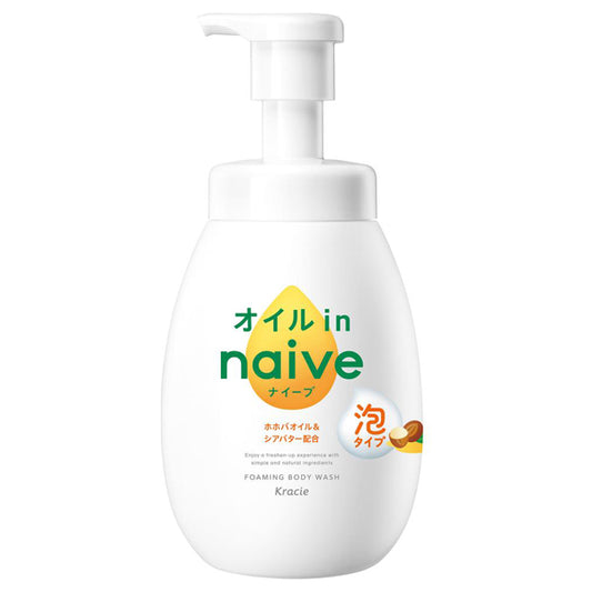 Naive Foaming Body Soap Oil-In, 600ml (Pump)