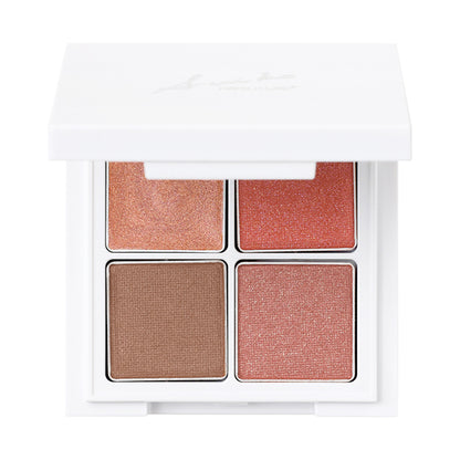 SUIKO HATSUCURE Mineral Multi Eye Palette (01 Calming Vermillion), 1.6g x 4