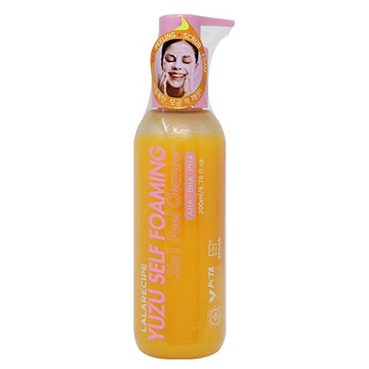 LALARECIPE Yuzu Self-Foaming 3IN1 Cleanser, 200ml