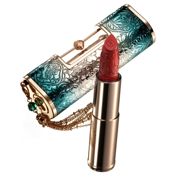 Huaxizi Hundred Flowers Concentric Tablet Carved Lip, M1314 Maple Color, 3.8g