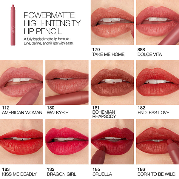 NARS Powermatte High Intensity Lip Pencil, 185 CRUELLA, 2.4g