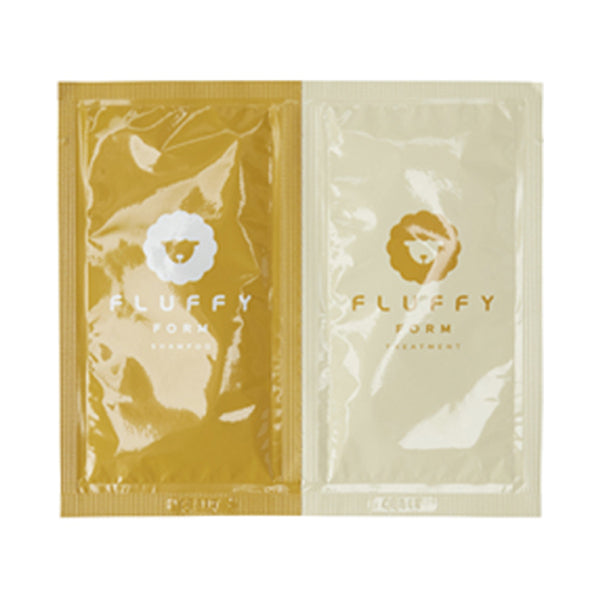 FLUFFY FORM Keratin Moist Shampoo & Moist Treatment, 10ml + 10ml