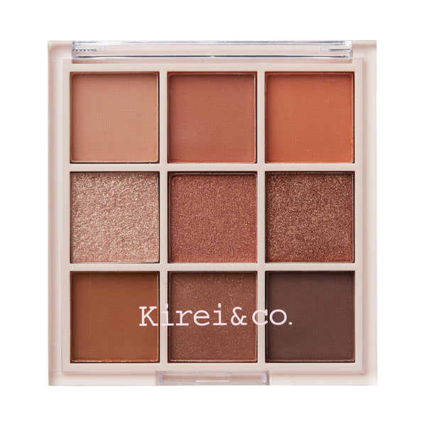 Kirei＆co. Eyeshadow Palette, 01 Orange Brown