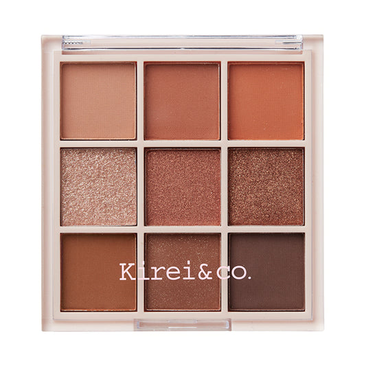 Kirei＆co. Eyeshadow Palette, 01 Orange Brown