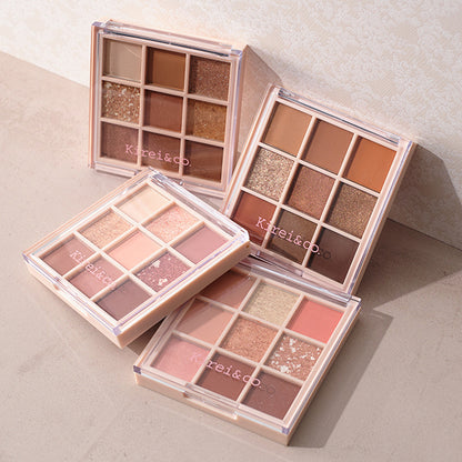 Kirei＆co. Eyeshadow Palette, 01 Orange Brown