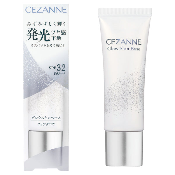 CEZANNE Glow Skin Base, SPF32 PA+++, Clear Glow, 20g