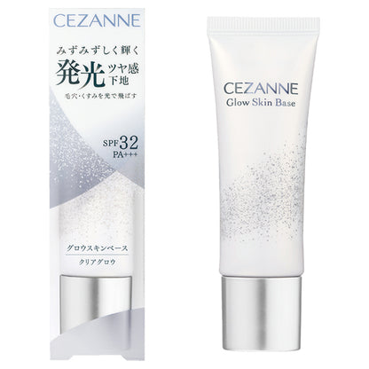 CEZANNE Glow Skin Base, SPF32 PA+++, Clear Glow, 20g