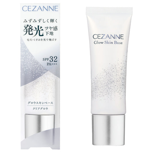 CEZANNE Glow Skin Base, SPF32 PA+++, Clear Glow, 20g