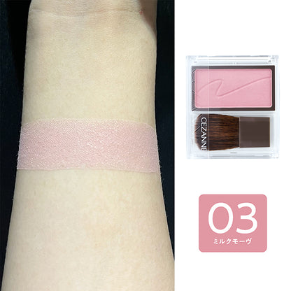 CEZANNE Cheek Blush, 03 Milk Mauve, 2.2g
