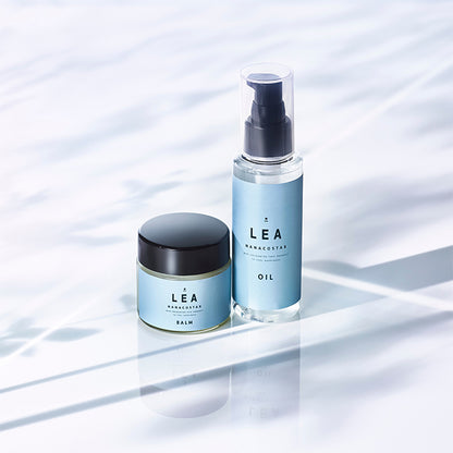 LEA Makeup Balm & Hair Oil Gift Box Set, 45g + 100ml, Smooth & Moisturizing, Orange Bergamot