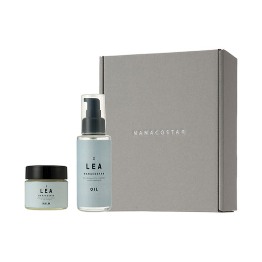 LEA Hair Balm & Hair Oil Gift Box Set, 45g + 100ml, Smooth & Moisturizing, Orange Bergamot