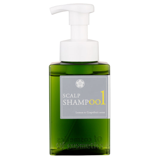 Scalp Foam Shampoo 001, 300ml, Soft and refreshing, Lemon and Grapefruit